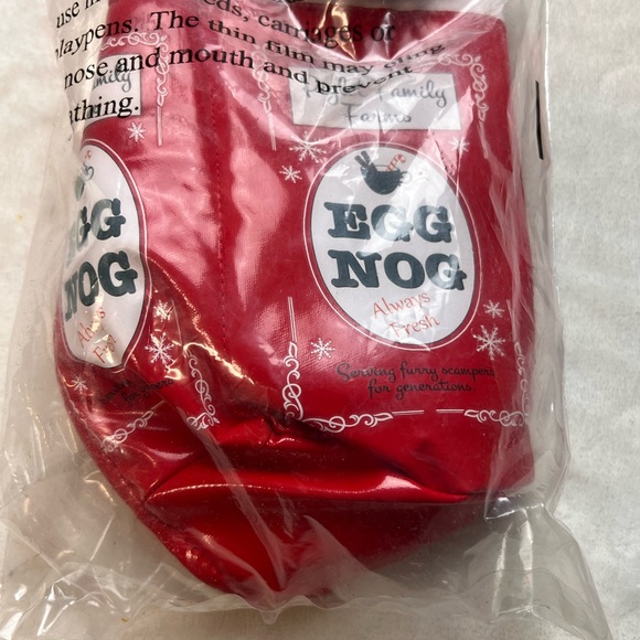 Merry and Bright Egg Nog Carton Costume for small Animals - Picture 6 of 6